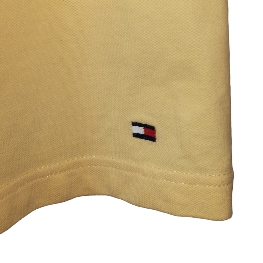 Tommy Hilfiger sleeveless yellow collared polo golf shirt size large - Picture 3 of 7